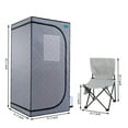 thumbnail image 2 of Portable Grey Mini Plus style Steam Sauna tent–Personal Home Spa, with Steam Generator, 2 of 4