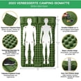 thumbnail image 2 of Double Sleeping Mat Camping Sleeping Mat for 2 People Ultralight Outdoor Sleeping Mat with Foot Pressure Pump, Extra Thick Inflatable Durable Self-Inflating Mattress with Pillow, 2 of 6