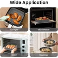 thumbnail image 5 of 2 Pack Air Fryer Silicone Liners, Square Airfryer Liners, Silicone Air Fryer Liners Reusable for 4-6 QT, Air Fryer Accessories Replacement for Parchment, Airfryer Liners Silicone Gray&Gray, 5 of 5