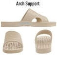 thumbnail image 5 of Litfun Shower Shoes for Women Men, Quick Drying Non Slip Bath Slippers, Shower Sandals with Drain Holes, Light Khaki, 5 of 9
