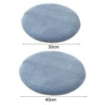 thumbnail image 5 of HEVIRGO Fleece Round Chair Cushion Plush Faux Lambswool Seat Pad with Zip Winter Warm Non-Slip Seat Cushion, 5 of 8