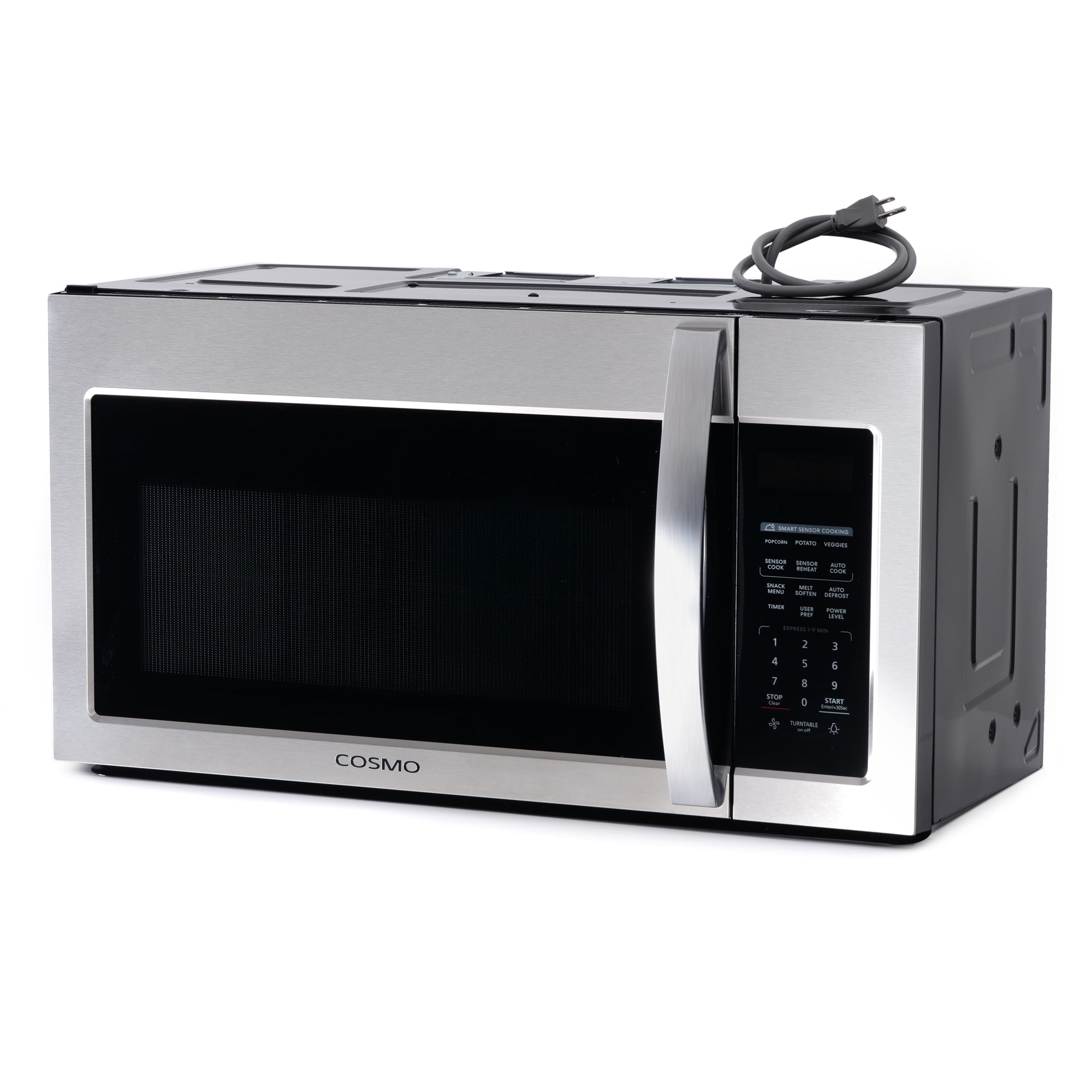 Cosmo 5 Piece Kitchen Appliance Package With 30" Electric Cooktop 24" Single Electric Wall Oven 30" Over-the-range Microwave French Door Refrigerator & 24" Built-in Fully Integrated Dishwasher