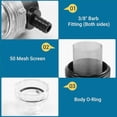 thumbnail image 4 of Water Pump Strainer,3/8 Inch Hose Barb In-Line Strainer Twist-on Pipe Sprayer Filter for Water Pump, 4 of 5