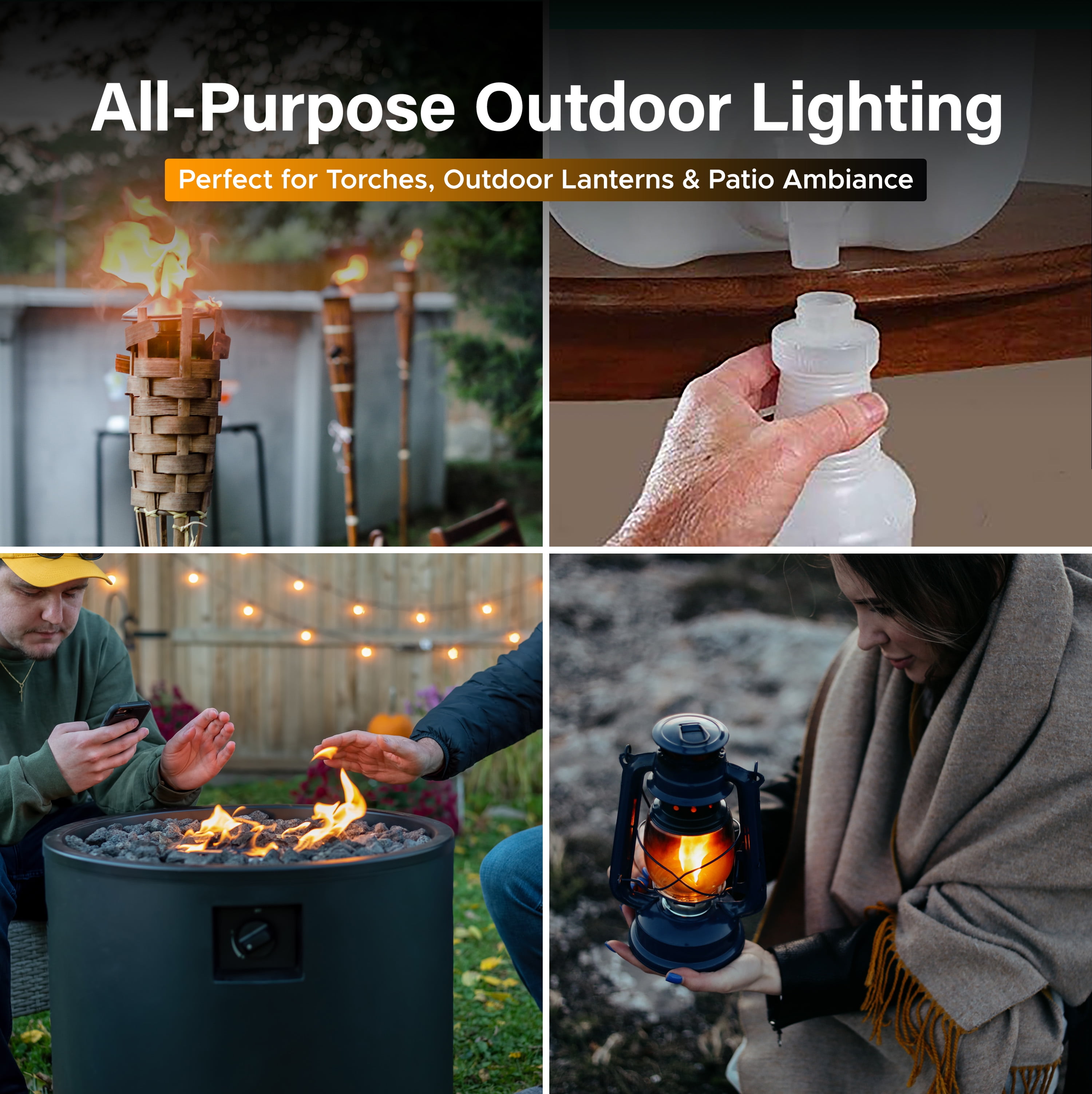 Firefly Kosher Citronella Clean Fuel Lamp Oil, Smokeless & Virtually Odorless, Longer Burning, 5 Gallons