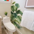 thumbnail image 6 of Tropical Green Leaf Pattern Bathroom Wall Decals, Waterproof Self-Adhesive Wall Stickers for Restroom and Shower Decoration, Fresh Greenery Art for Home Wall and Easter Decor, 21.3*39.4in, 6 of 7
