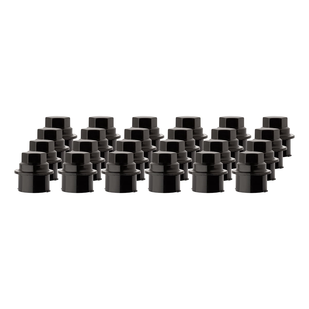 24 New Black Plastic Wheel Lug Nut Caps Replaces GM 9593028/9593228