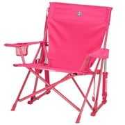GCI Outdoor Kickback Rocker Low Profile Rocking Camp Chair, Sport Pink