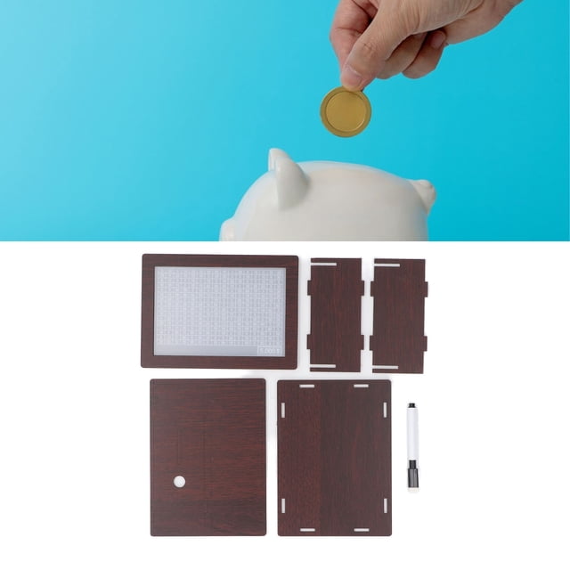 Boîte de Rangement d'Argent, Robuste et Réutilisable, Finition Soignée, Coffre-Fort pour Économiser de l'Argent pour la Décoration de la Maison pour Tous les Âges 1000 Dollars, 2000 Dollars, 5000 Dollars, 10000 Dollars