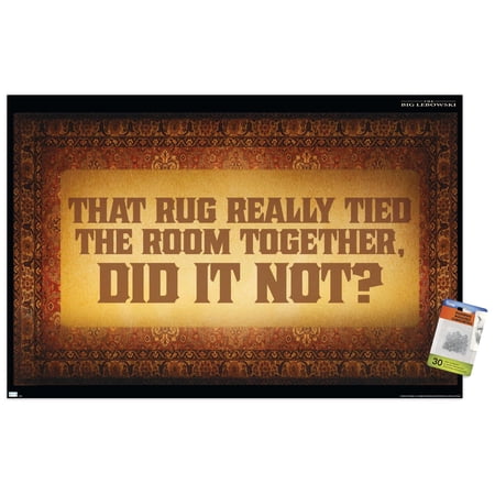 The Big Lebowski - The Rug Wall Poster with Pushpins 22.375 x 34