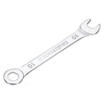 thumbnail image 3 of Uxcell 10mm 6-Point Thin Combination Wrench Double Ended Box and Open End Chrome Plated Steel, Silver, 3 of 7