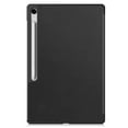 thumbnail image 3 of Dteck Smart Slim Case for Samsung Galaxy Tab S10 FE Plus 13.1 inch X620 / X626B Shockproof Leather Tri-Fold Stand Case Lightweight Hard Shell Cover for Galaxy Tab S10 FE+,Black, 3 of 7
