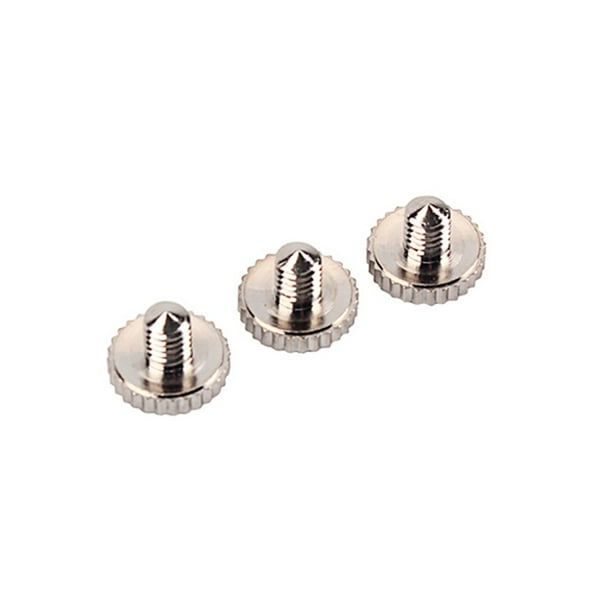 Eigraketly 3 uds tornillo moleteado profesional antiadherencia buena fijación tornillos de pulgar sujetador ranurado tuerca de tornillo de larga duración Accesorios para instrumentos musicales Eigraketly OD027087-00