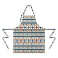 thumbnail image 2 of Blue and Orange Geometric Boho Pattern Apron-Garden Aprons for Women with Pockets-Cotton Linen Waterproof Kitchen Cooking Gardening Aprons Adjustable for Kitchen,Cooking,BBQ and Salon 33x27 Inch, 2 of 7