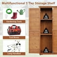 thumbnail image 6 of YTGLEN Extra Large 60" Outdoor Storage Cabinet - Weatherproof Wood w/ Lock, 4 Vented Doors & Shelves for Garden Tools, Patio Furniture, Pool Supplies, 6 of 6