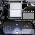 thumbnail image 2 of Película protectora para pantalla de navegación y tablero de instrumentos Tesla Model S/X 2021-2023 Yashi, 2 of 5