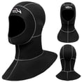 thumbnail image 4 of Diving Hat 3mm Neoprene Beach Water Hat Thermal Wetsuit Cap, 4 of 8