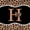 Black Brown H, variant on Manfei Leopard Print Letter H Bow Twin Bedding Sets, Fashion Diamond Bedding Comforter Set for Girls Women, Black Reversible, 7 Pieces