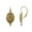 Gold, variant on 1928 Jewelry Baroque Insignia Oval Drop Earrings (Gold)
