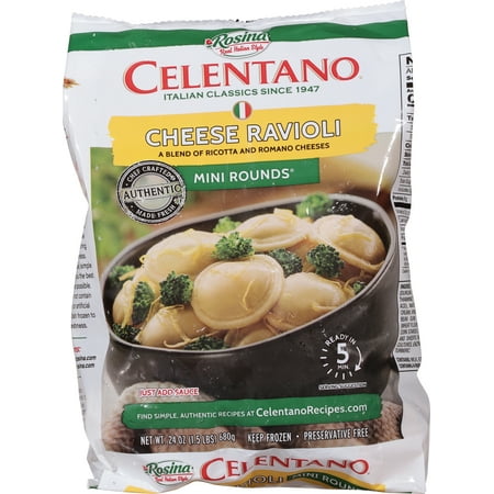 Celentano Mini Cheese Ravioli, 24 oz, (Frozen)
