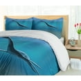 thumbnail image 5 of Ambesonne Blue Duvet Cover Set, Aquatic Dinosaur, 2-Calking, Blue, 5 of 7
