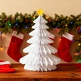 thumbnail image 4 of Honeycomb Paper Christmas Tree, Table Decorations Christmas Honeycomb Ornaments Tabletop Mini Xmas Trees for Party Supplies Home Decor, 4 of 6