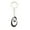 Black C, variant on Key Chain Cute Cartoon Key Chain Car Pendant for Kids Practical Accessories Idea Key Holder Novel Design, 11.6 cmx2.7 cm, Black P