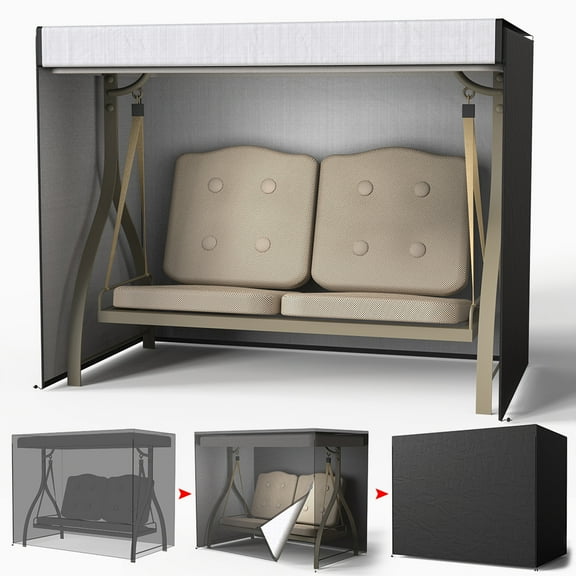 ODOMY 160x125x170 Patio Furniture Cover, Waterproof, UV-Resistant, Heavy Duty