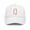White, variant on Mississippi Flag Champion Brand Dad Hat -- (Medium Grey/Red)
