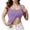 Purple, variant on CFMIURAN Women's Spaghetti Strap Tank Tops with Built-in Bra Adjustable Straps Twist Front Cropped Slim Fit Summer Casual Solid Color Sleeveless Camis Blouses(Beige, 6XL)