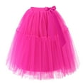 thumbnail image 3 of Women Tulle Skirt Layered Tulle Tutu Skirt Skirts 1950s Vintage Tutu for Women and Big Girls Womens Tutu Skirt 80s for Women Holiday Tutus for Women and Girls, 3 of 4