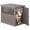 Gray, variant on Bifanuo Dog Crate, Decorative Plastic Kennel with Locking Latch for Small to Medium Breeds, Indoor, Black