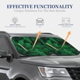thumbnail image 4 of Haiem Green Leave Fern Car Windshield Sun Shade (2 Pieces) Foldable Windshield Sun Shade Car Accessories for Truck SUV Pickup-Large, 4 of 7