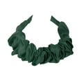 thumbnail image 5 of Unique Bargains 1 Pc Headband Faux Silk Pleats Hair Accessories for Women Blackish Green, 5 of 5