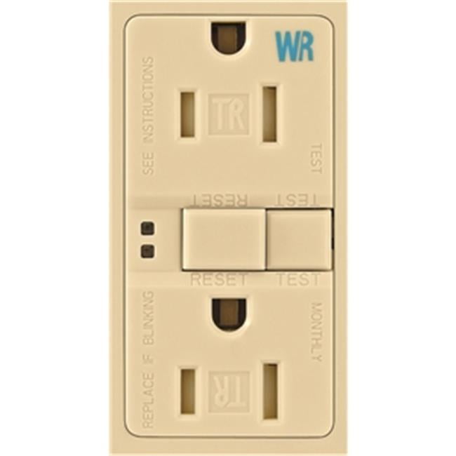 Cooper Wiring TWRSGF15V 15 Amp GFCI Self-Test Duplex Receptacle, Ivory
