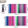 thumbnail image 4 of Coolnut Mexican Serape Blanket Stripes Beach Towel, Sand Free Super Absorbent Oversized Travel Towel with Mesh Bag for Beach, Camping, Swimming, Holiday, 30 x 60 Inch Washcloth Gift, 4 of 7