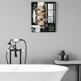 thumbnail image 6 of WFSposter Funny Highland Cow Bathroom Decor Wall Art Cute Cattle Cow in Bathtub Painting Black and White Bathroom Animals Wall Decor Framed Poster for Bathroom Toilet Decoration 12x16 inch, 6 of 6