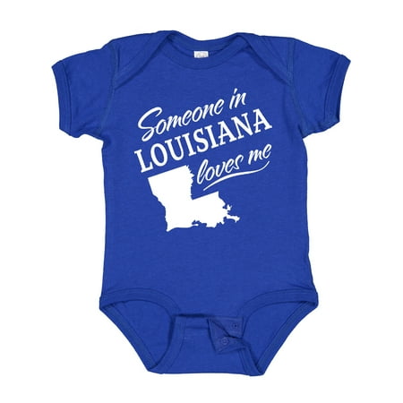 

Inktastic Someone in Louisiana Loves Me Gift Baby Boy or Baby Girl Bodysuit