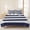 Navy Blue, variant on 3 Pieces Queen Quilt Set,Greece Key Design Black White Soft Bedding Sets with 1 Quilt & 2 Pillow Shams,Vintage Burlap Linen Summer Bedspread Lightweight Coverlet Comforter for All Season