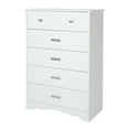 thumbnail image 2 of South Shore Tiara 5-Drawer Chest for Child, in Pure White, 2 of 10
