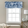thumbnail image 3 of Navy Blue Coastal Valance Curtain for Windows Nautical Starfish Seahorse Coral Summer Rod Pocket Curtain Valances Short Window Treatments Panels for Kitchen Bathroom Laundry Basement 60 x 18 Inch, 3 of 9