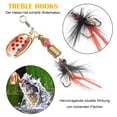 thumbnail image 3 of Shimmering Metal Spinner Bait Kit, Portable Fishing Lures For Freshwater And Sea Adventures, Clear Box For Safe Storage And Carriage, 3 of 7