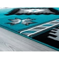 thumbnail image 2 of United Weavers Drachma Volos Southwestern Geometric Area Rug, Turquoise, 7'10" x 7'10", 2 of 5