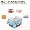 thumbnail image 6 of Yayeee Collapsible Cube Storage Bin with Lid Fabric Closet Decorative Basket with Handles, Pirate Animals, 6 of 7