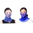 thumbnail image 4 of LULULION 2pcs Sun Protection Cover Neck Scarf Gaiter for Women Fabric Thin Lightweight Running Fishing, 4 of 8