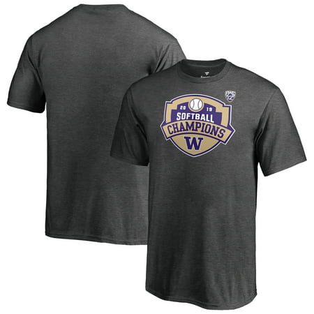 Washington Huskies Fanatics Branded Youth 2019 PAC-12 Softball Conference Champions T-Shirt - Heather