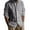 Gray, variant on GuangCheng George Men Linen Button Down Shirt Long Sleeve Lightweight Breathable Soft Casual Comfort Roll Up Sleeve Blouses,Black,2XL