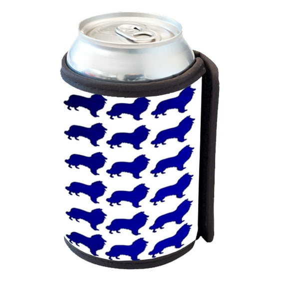 KuzmarK Insulated Drink Can Cooler Hugger - Collie Dogs