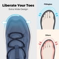 thumbnail image 2 of Fittington Men's Wide Walking Shoes - Mens Slip on Shoes with Arch Support & Thick Cushioned Sole for Plantar Fasciitis, Swollen feet, Bunions, 2 of 12