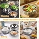 thumbnail image 5 of WEPSEN Juego de tazones para mezclar con tapa, 27 piezas, utensilios de cocina, tazón de metal, tazones anidados de acero inoxidable, tazas y cucharas medidoras, batidor de huevos para hornear, prepar, 5 of 7
