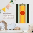 thumbnail image 4 of FORMRS Acrylic Clipboard with Low Profile Clip Standard A4 Letter Size, 12.5" x 9", Stripes and Circle, 4 of 8
